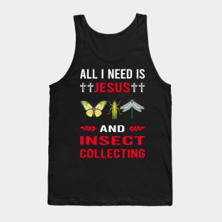 I Need Jesus And Insect Collecting Collector Collect Insects Bug Bugs Entomology Entomologist Tank Top